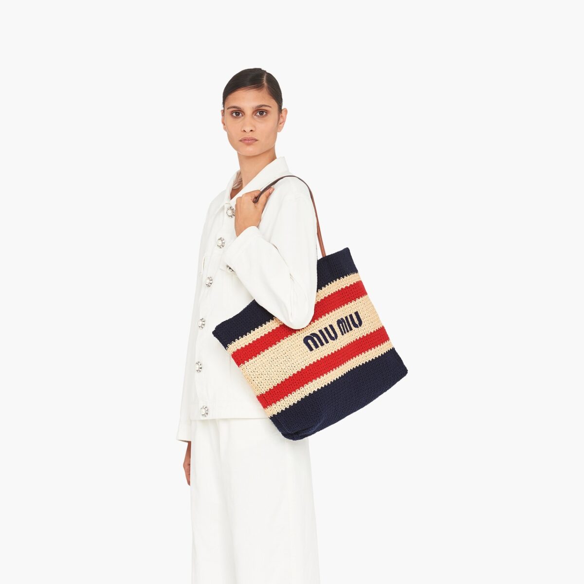 Miu Miu Raffia Tote Bag framesnthingsph